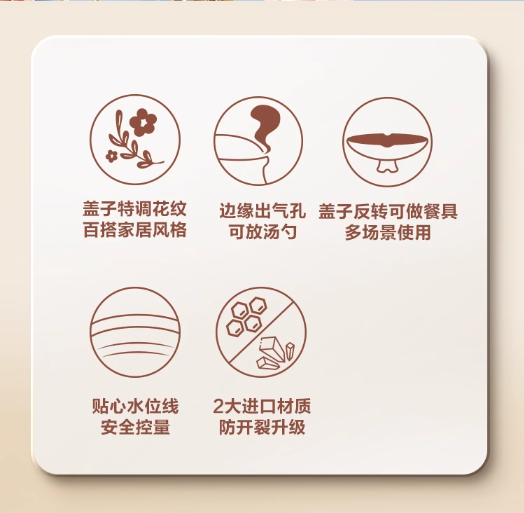 苏泊尔砂锅煲3L TB30A3