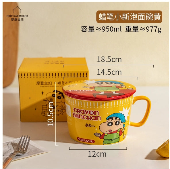 摩登主妇蜡笔小新泡面碗