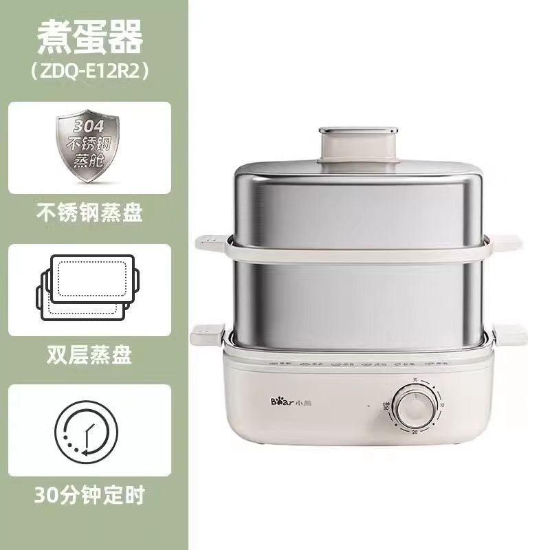 国货小熊不锈钢小型电蒸锅煮蛋器蒸蛋器 型号：ZDQ-E12R2