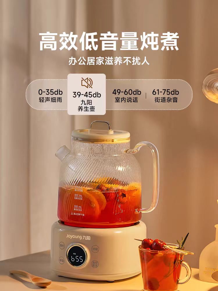 九阳净萃全玻璃养生壶1L 型号：K10D-WY101