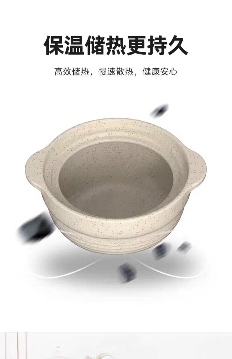 悦味双盖砂锅焖煮汤煲瓦罐4.3L