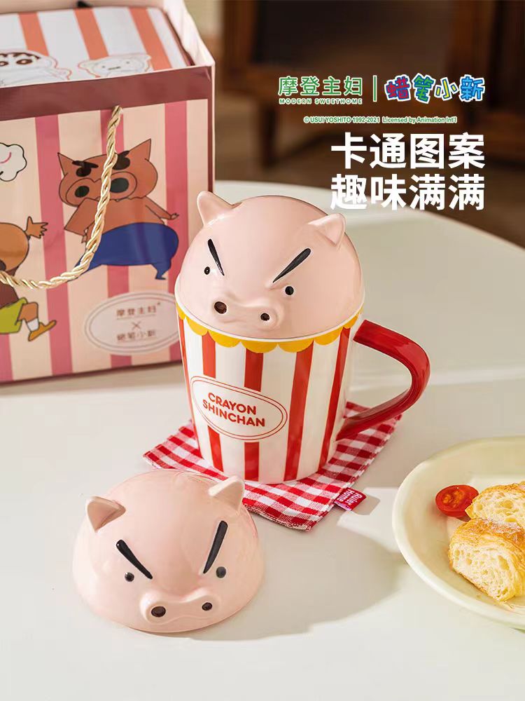 摩登主妇&蜡笔小新联名卡通马克杯